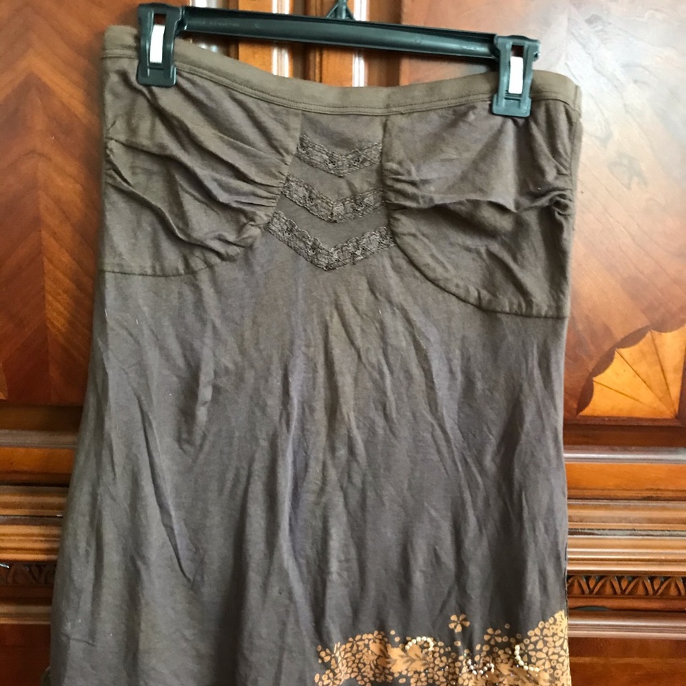 Crop Top Sleeveless Brown Top